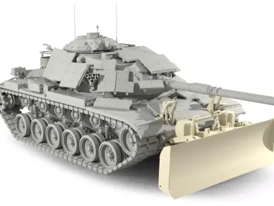 M9 Bulldozer 3D print model