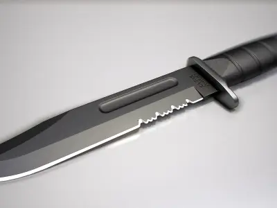 Kar-Bar  Knives Low-poly 3D model