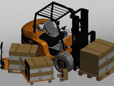 Forklift 3D model