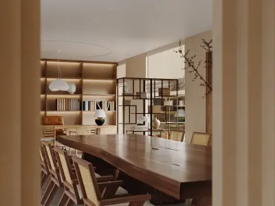 office interior 3D model 5