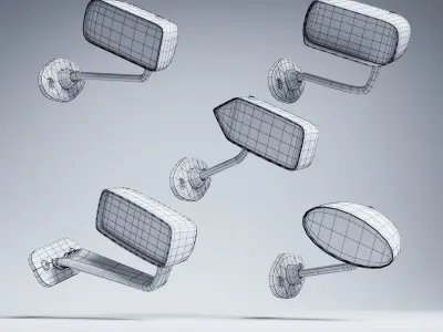 RACING MIRROR PACKAGE VOL 1 Low-poly 3D model