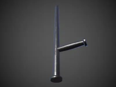 Police Baton Low-poly 3D model