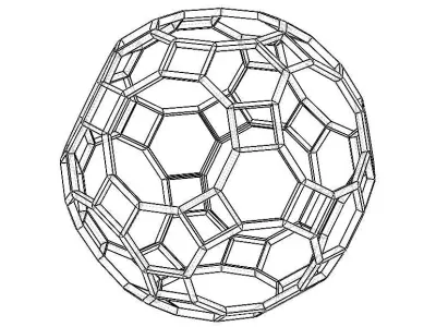Wireframe Shape Great Rhombicosidodecahedron 3D print model