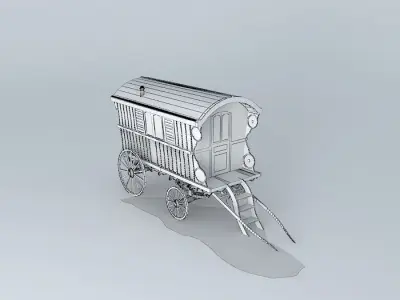 Romany Wagon READING Style Amended Free 3D model purchase