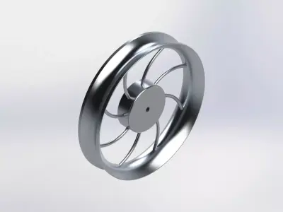 Motorcycle Rim 17 inch 3D model