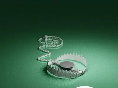 Bear Trap 3D model Low-poly 3D model