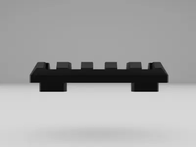  M-LOK Picatinny Mount - 2 inch Free low-poly 3D model