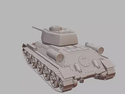 T 34 85  WoT Edition Game Inspired Medium 3D Printable  3D print model