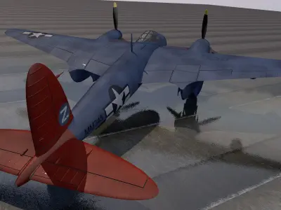 DeHavilland Mosquito PR Mk-16 - USAF 3D model