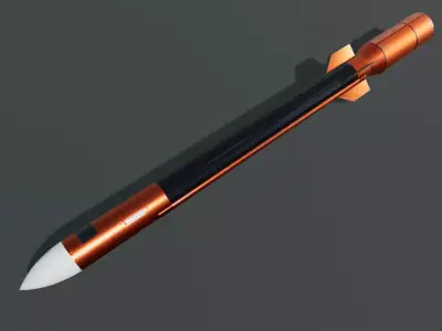 Sky Bow III Missile Low-poly 3D model