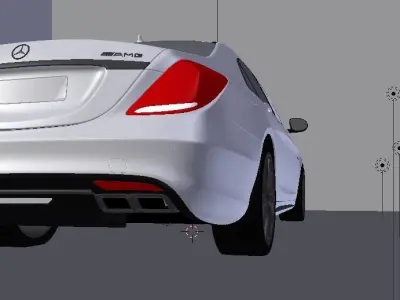 Mercedes S63  AMG 3D model