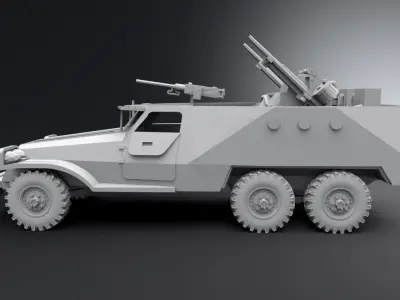BTR 152 Scale model   3D print model