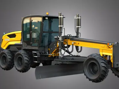 885B Motor Grader Series 2 3D model