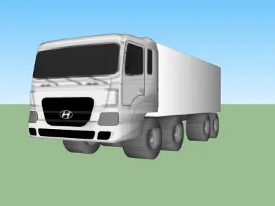 Hyundai HD320 Truck Low-poly 3D model