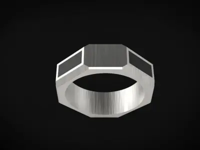 Signet screw ring lms14 3D print model