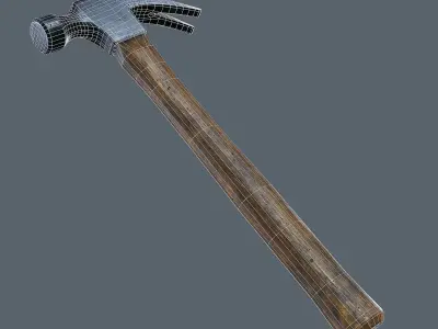 Old Hammer - PBR Game Ready Low-poly 3D model