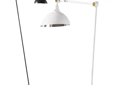 Industrial Floor Lamp Set  3D model