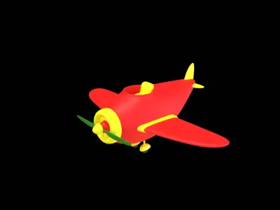 Plane  Low Poly 3D Model 3D model