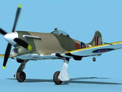 Hawker Hawker Tempest MK1 V12 3D model