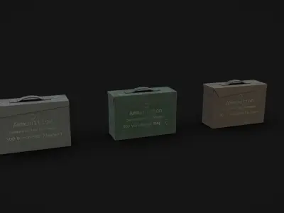 Ammo Kits Low-poly 3D model