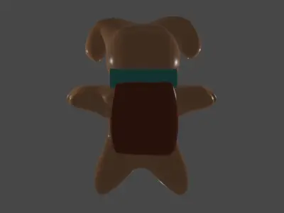 Cartoon Pug 3D model