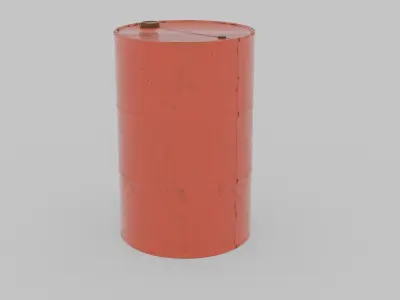 Metal Barrels Low-poly 3D model buy