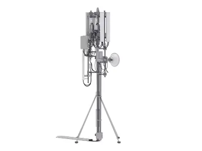Roof Cell Phone Tower 2 3D model