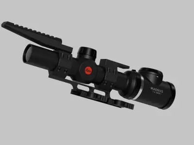 Leica Magnus I with AD Delta C Mount High Poly 3D model