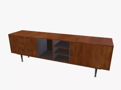 Low TV Sidebord 3D model