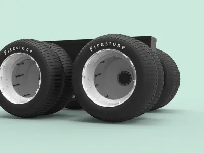 Chassis for Largest Monster Truck 3D model