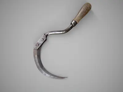 Sickle Low-poly 3D model purchase