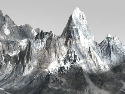White witch Mountain 2  3D model