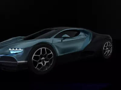 Bugatti Tourbillon Hypercar 3D model