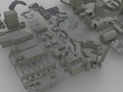 Kitbash pack num1  3D model