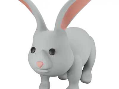 Various Pet Icon Pack 3D Model Low-poly 3D model