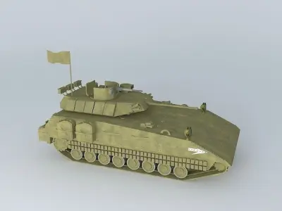 Armored personnel carrier Free 3D model by aelaman