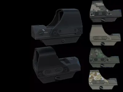 Sunlazer Holographic Sight Low-poly 3D model