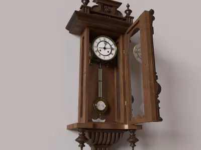 Antique Pendulum Wall Clock 3D model