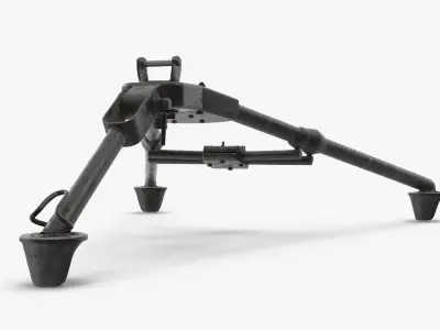 Tripod Mount Dirt Low-poly 3D model