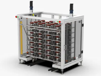 Automatic Lifting Silo Module 3D model