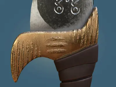 Eagle Sword Low-poly 3D model