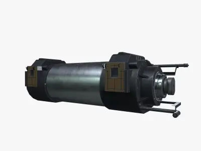 Torque seal cylinder Low-poly 3D model