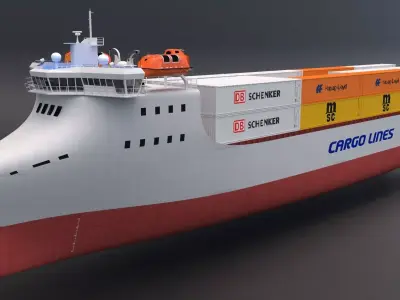 Cargo Ship Container 3D model