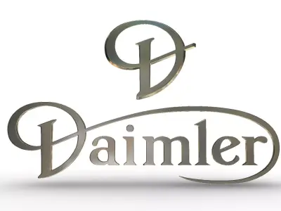 daimler logo 3D model