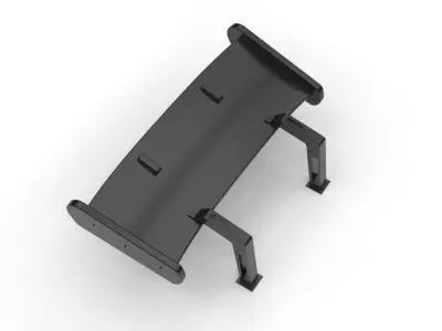 Spoiler s6 GT black carbon  3D model