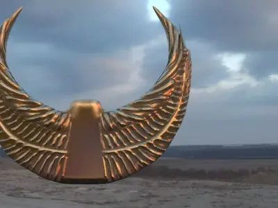 Eagle Sculpture 3D model