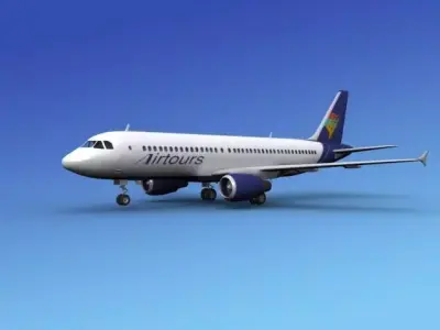 Airbus A320 Air Tours 3D model