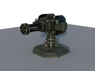 Tower defense Turret for Tower Defense style games 3D model