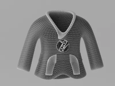 Kung Fu Tai Chi Uniform Suit 3D model