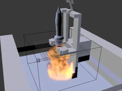 Missile launch Free low-poly 3D model